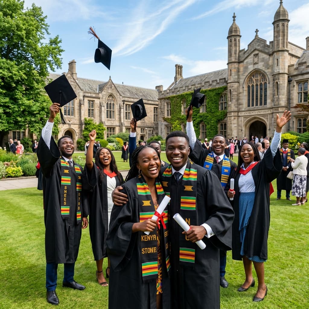 African students graduating from international university