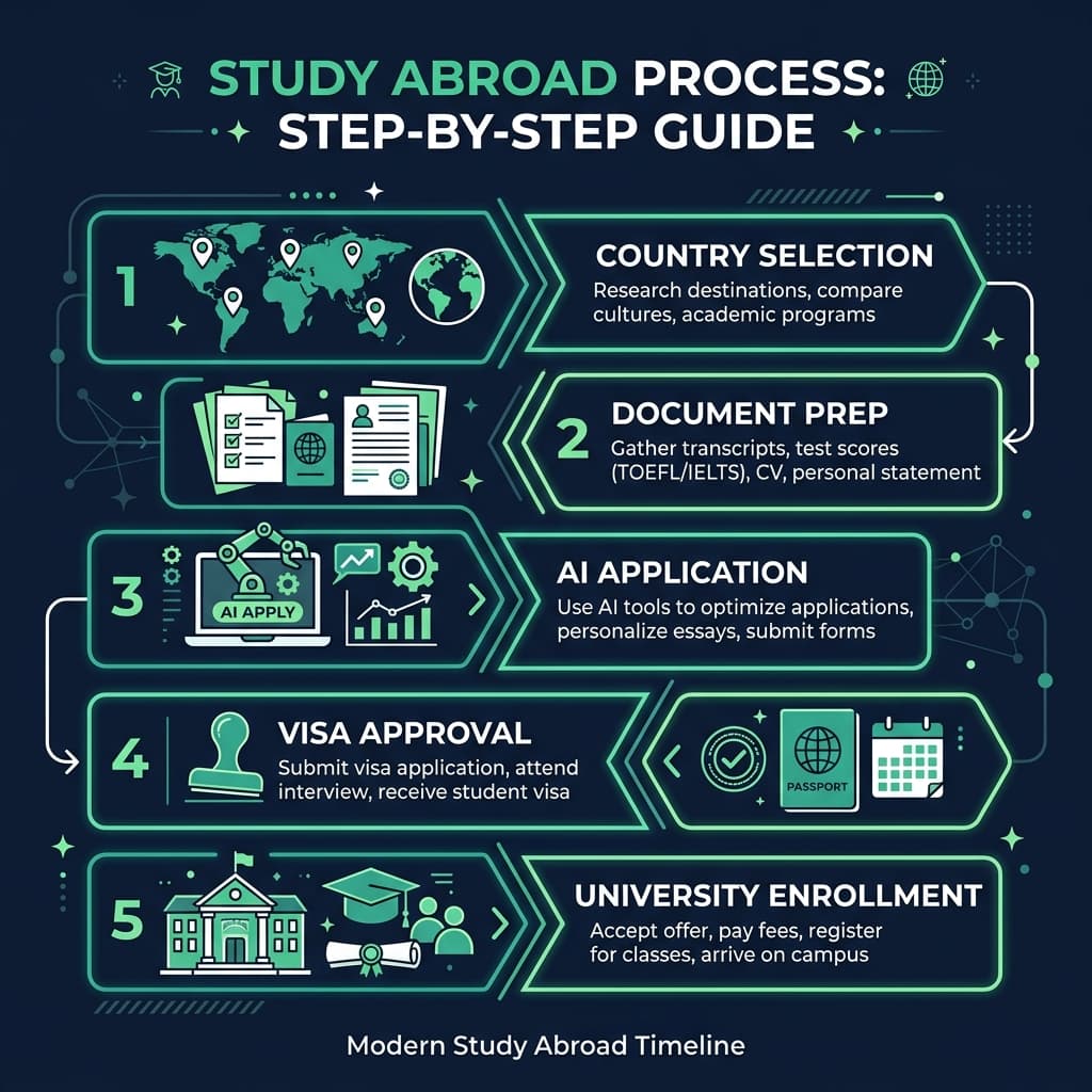 Study abroad step-by-step process guide